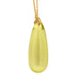 Lemon Quartz Teardrop Pendant Necklace